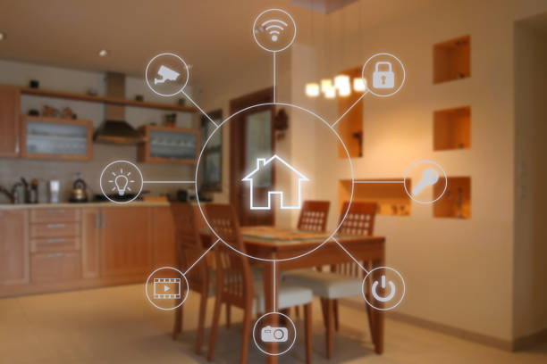 Logo d'une maison sécurisée par vidéoprotection et contrôle d'accès anti-intrusion.